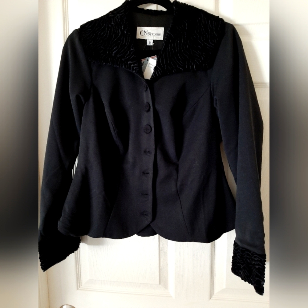 Miss Candyfloss Silvia-Lou black blazer, size medium NWT